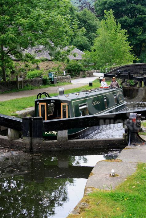 Narrowboat On One Of Englands Many Beautiful Canals A Great Way To Experience Peace And