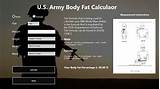 Body Fat Calculator Army Images