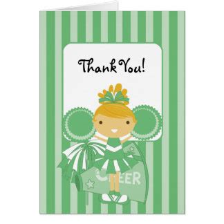 Cheerleader Thank You Cards Zazzle