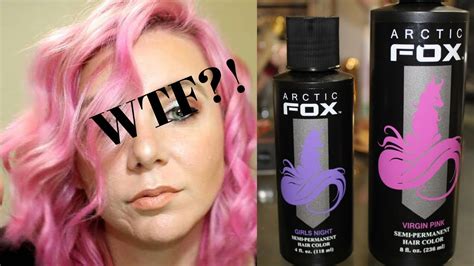 Arctic Fox Virgin Pink Hair Transformation Youtube
