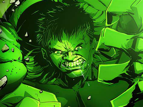 Angry Hulk Illustration Wallpaper Hd Superheroes 4k Wallpapers Images