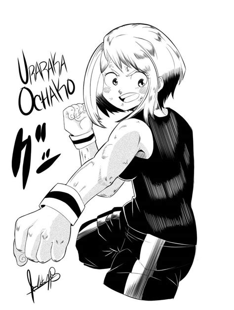 Uraraka Ochako Fanart Manga Style By Mauri Kun On Deviantart