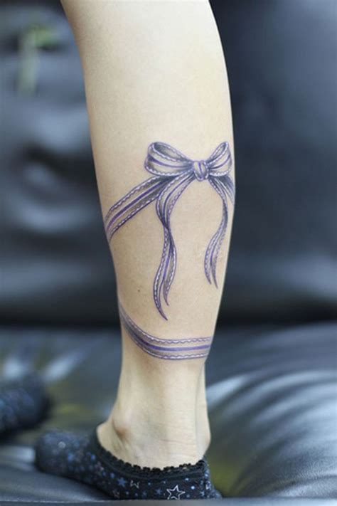 Ribbon Lacebow Tattoo Leg Tattoos Ribbon Tattoos Tattoos