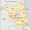 Karte Land Brandenburg