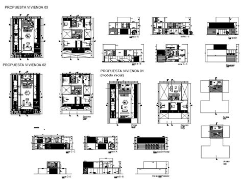 Apartment Building Detail Elevation And Section Layout 2d View Dwg File