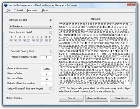 Random Number Generator Creates Random Number Sequences Of Random