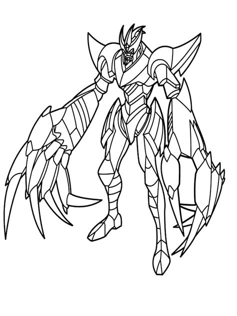 Dragonoid Coloring Pages