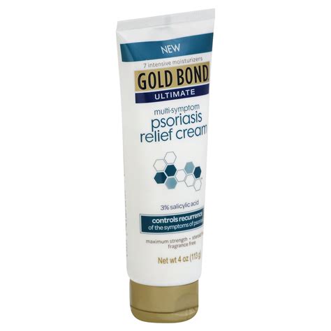 Gold Bond Ultimate Psoriasis Relief Cream 4 Ounce Contains Salicylic