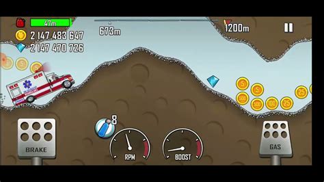 Using Ambulance In Cave Hill Climb Racing Gameplay Youtube