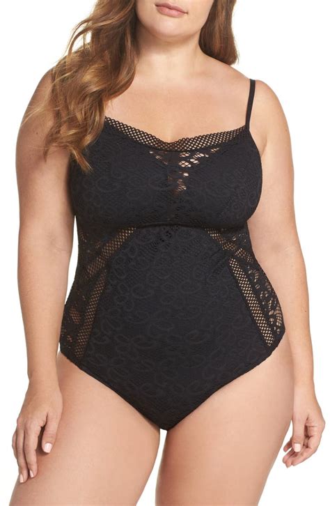 Becca Captured One Piece Swimsuit Plus Size Nordstrom