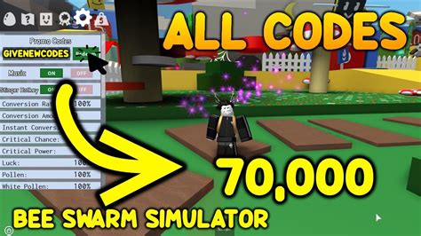 Bee swarm simulator codes in 2021 march 16, 2021 march 2, 2021 by tamblox download bee swarm simulator codes get new bees, jelly beans, and bamboo and much more items by using our most … ALL *13 CODES* IN BEE SWARM SIMULATOR!!! | 2019 - YouTube