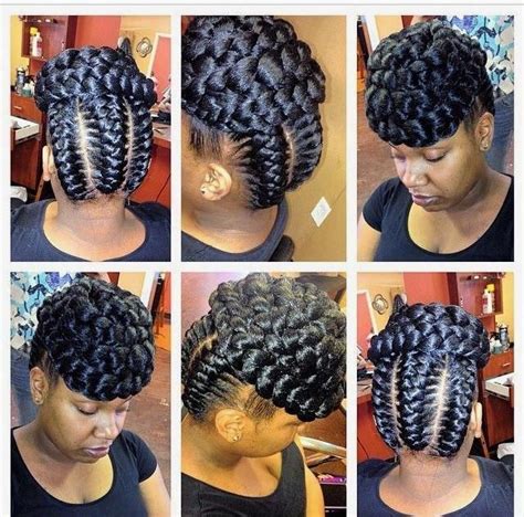 African Hair Braiding Updo For Black Women Braiding Hair