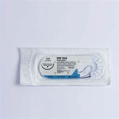 Ethicon Prolene Nw 844 Surgical Suture 90cm 3 Metric Mediqmart