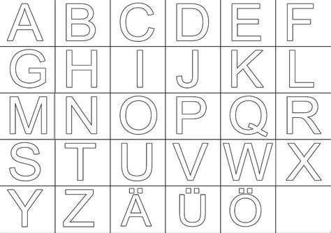 Hier könnt ihr das arabische alphabet ganz einfach, schritt für schritt, erlernen, viel spass euch www.aegyptischarabisch.com. Großbuchstaben Zum Ausdrucken | Buchstaben vorlagen zum ...