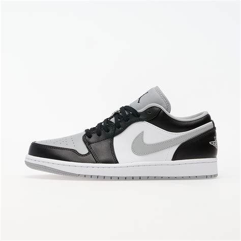 Mens Shoes Jordan Air 1 Low Black Black Lt Smoke Grey White