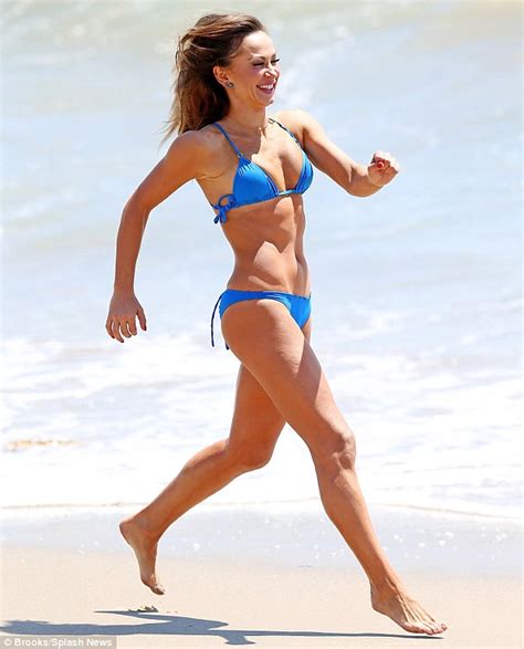 Karina Smirnoff Displays Her Bikini Body On Malibu Beach Daily Mail