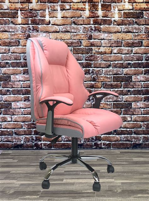 viscologic supremo executive swivel extra padded office chair computer chair desk chair pink