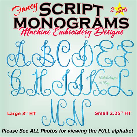 New Fancy Script Monograms These Has Smooth Satin Columns Narrow