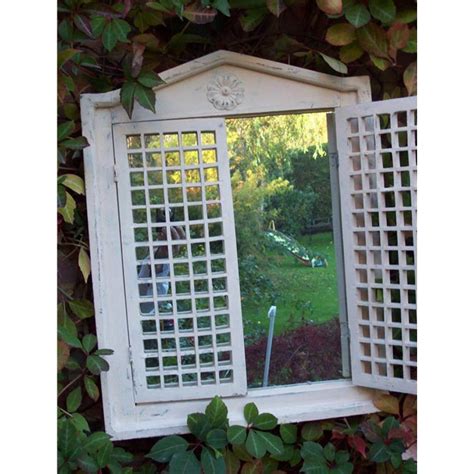 Roman Garden Mirror With Opening Shutters Gardening Ts Direct
