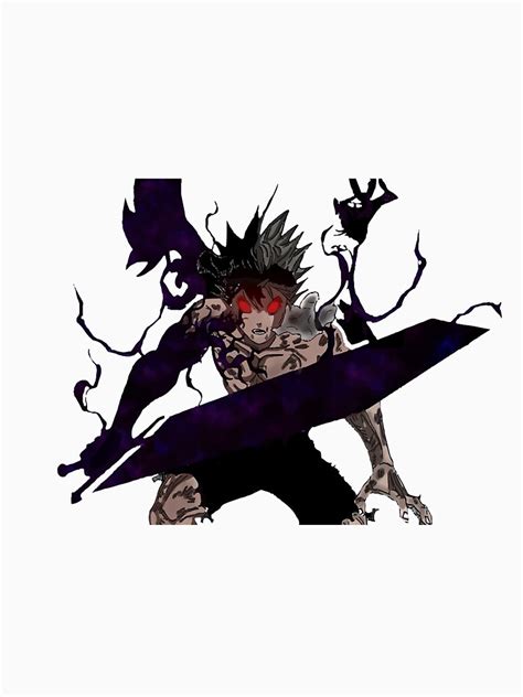 Asta Demon Form From Black Clover T Shirt By Crypticvenom24 Redbubble
