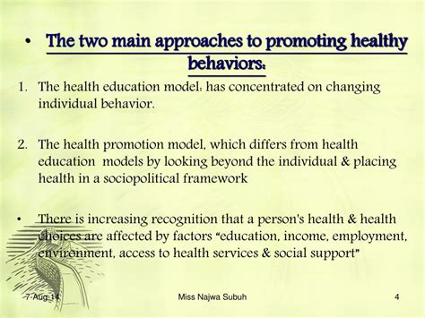 Ppt Factors Affecting Health Promotion Powerpoint Presentation Free