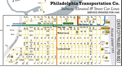 Philadelphia Transportation Co Trolley Subway And Elevated System