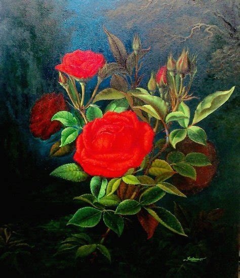 Artwork Lukisan Kariman Rose