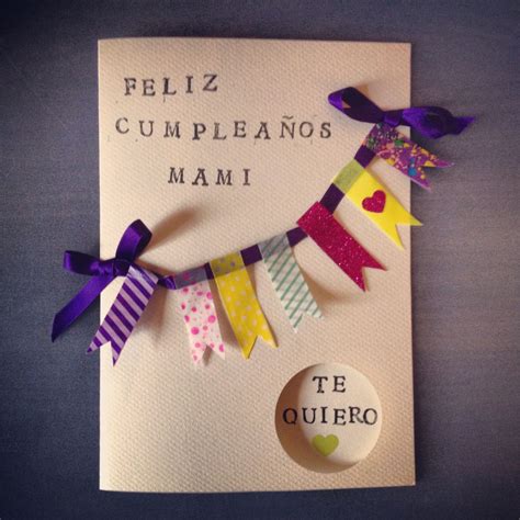 Diy Tarjeta De Cumpleaños Para Mami Hacer Tarjetas De Cumpleaños