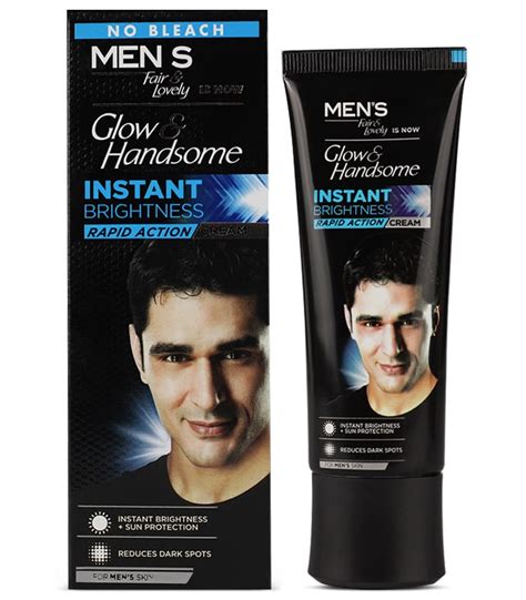 Mens Fair And Lovely Glow Handsome Instant Brightness Cream 50 G Star Indo Japan