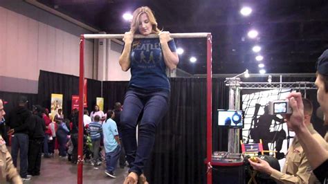 Amy At Marine Pullup Challengeciaa Fan Experience20120303mp4 Youtube