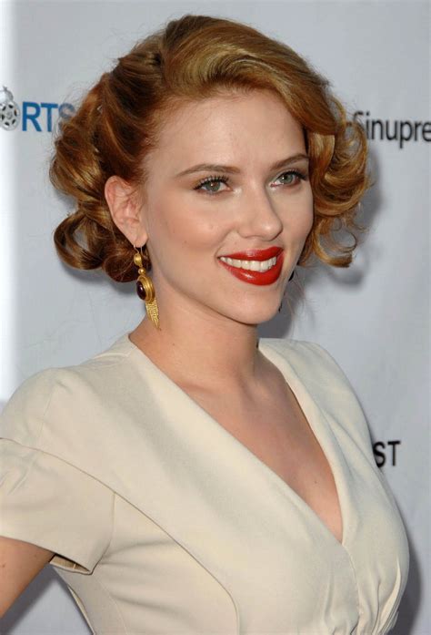 Scarlett Johansson Scarlettjohansson Thick Hair Styles Short Hair