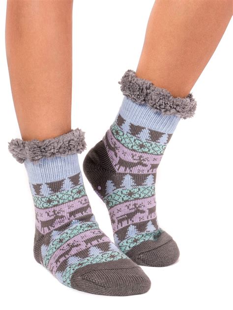Muk Luks® Womens 1 Pair Fluffy Cabin Socks