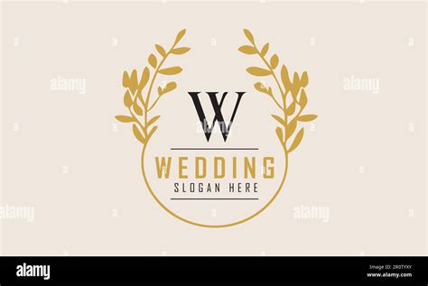 Creative Wedding Logo Design Vector Illustration Stock Vector Image