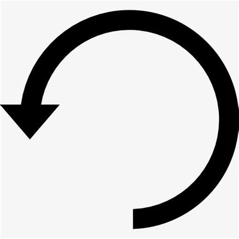 逆时针旋转的圆形箭头符号图标高清png透明图片pic设计素材墨鱼部落格