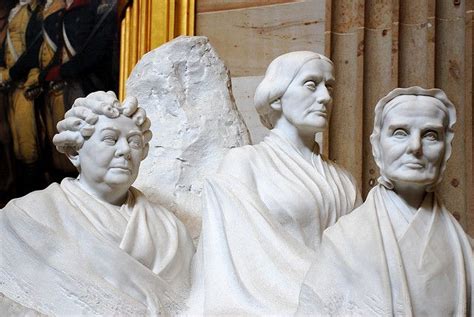 Lucretia Mott Elizabeth Cady Stanton And Susan B Anthony Sculpture In
