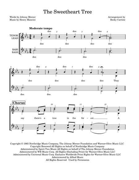 The Sweetheart Tree By Johnny Mercer And Henry Mancini Digital Sheet Music For Octavo