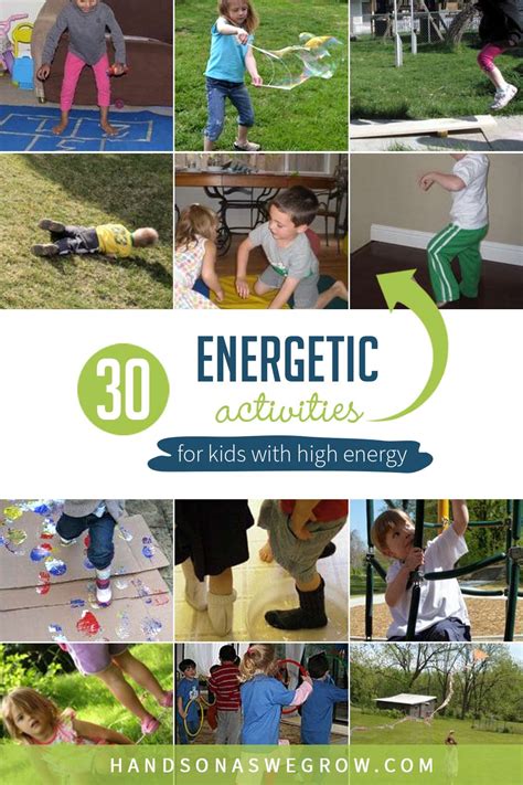 30 Energetic Activities For Kids With High Energy Hands On As We Grow