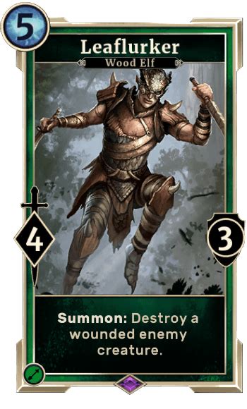 Гайд по фракции лесные эльфы в tw:warhammer 2. Leaflurker | Elder Scrolls Legends Wiki Wiki