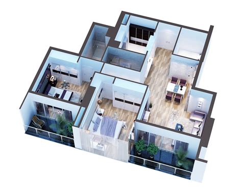 3d Model Modern Interior House Cutaway 3d Model