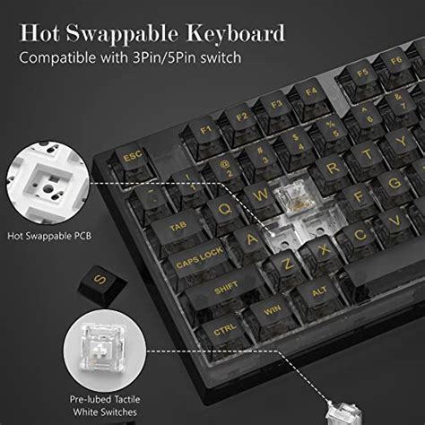 Womier S K75 75 Custom Keyboard Transparency Gaming Keyboard Hot