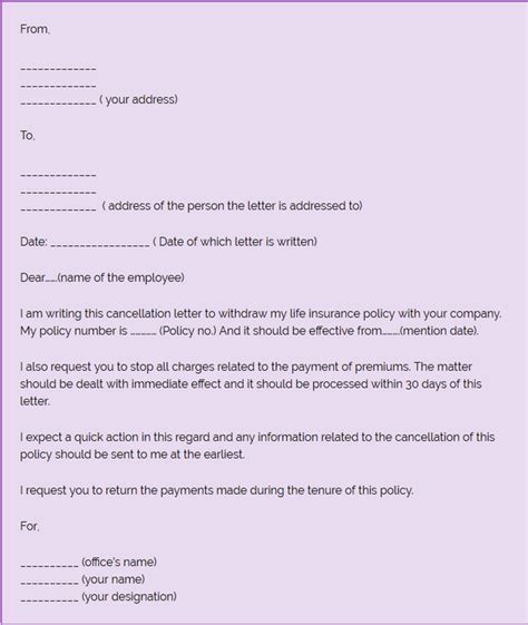 Alternatively, you can also reduce your coverage amount and thus reduce your premiums. How to write a letter to cancel an insurance policy - Quora