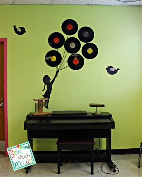 Sew Much Music Balloon Girl Silhouette In A Music Classroom Preschool