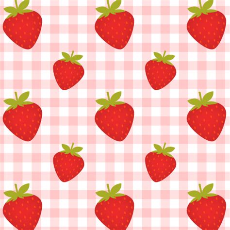 Seamless Strawberry Pattern Background Labs