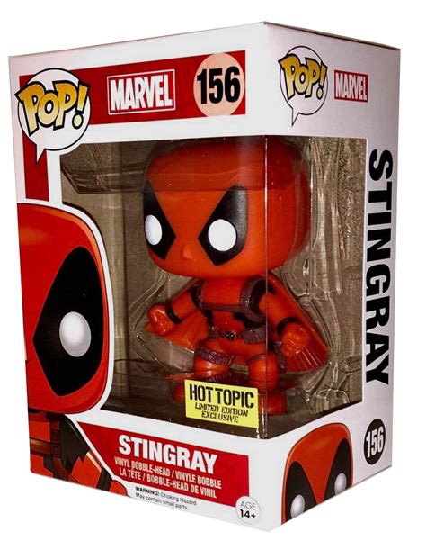 Funko Pop Marvel Hot Topic Deadpool Stingray 156 Exclusive Mint