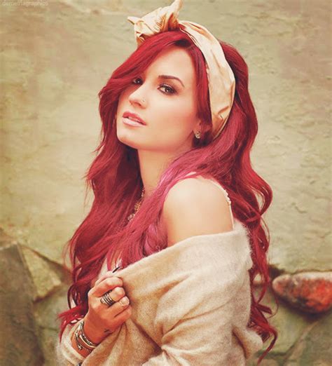 Demi Lovato Red Hair On Tumblr