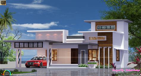 2 House Designs For A Single Floor Plan Kerala Home Design And Floor