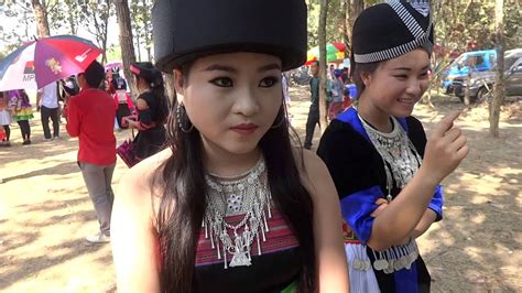 Hmong New Year In Laos Beautiful Hmong Girl In Laos Youtube