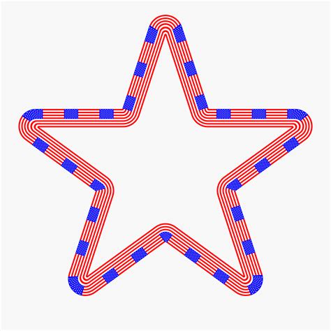 Usa Flag Star Variation 2 Clip Arts Editable Stars With Lines Free