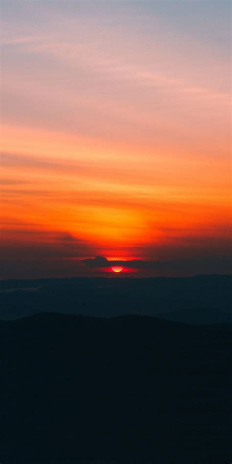 Sunset Minimal Sky Beautiful 1080x2160 Wallpaper Sunset Wallpaper
