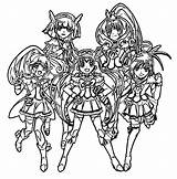 Glitter Force Coloring Drawing Printable Sheets Kelsey Colorir Wecoloringpage Lucky Smile Precure Popular Para Anime Colouring Candy Characters Template Salvo sketch template